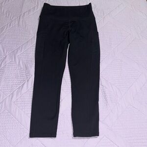 Fabletics Pants Women Extra Small Black Leggings Powerhold Mid Rise Athletic Gym